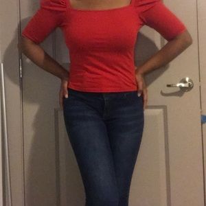 Dark Wash High Waisted Skinny Jeans